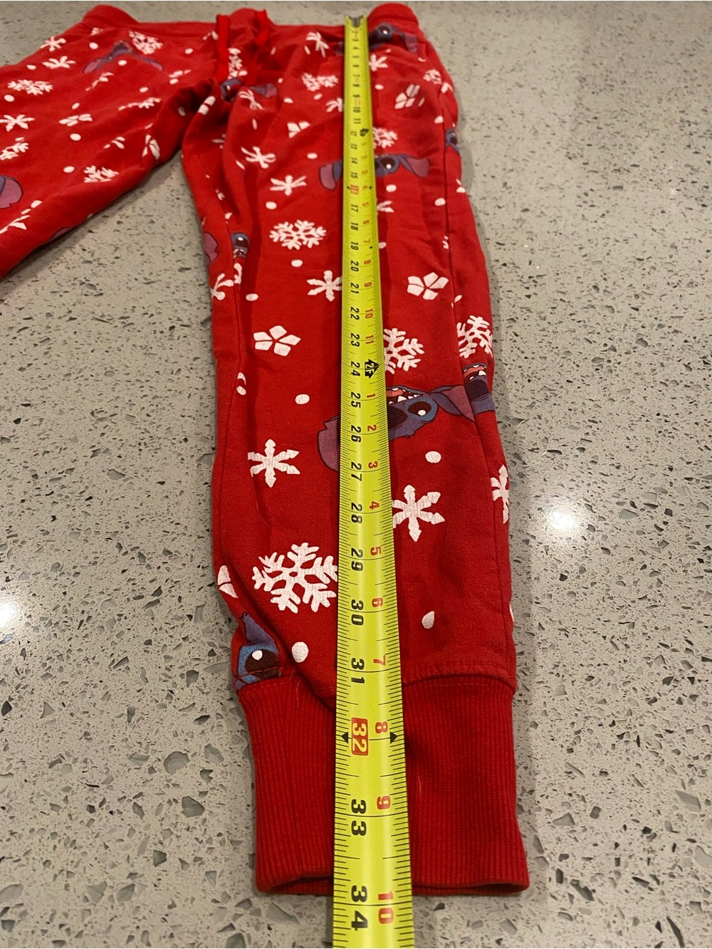 Disney Red Stitch Snowflake Jogger Pants - Picture 10 of 10